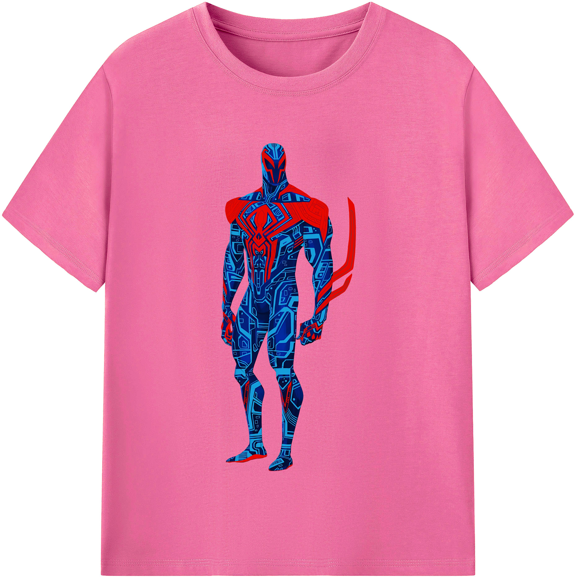 （画像用） Spider Man スパイダーマン レディースカジュアルプリントTシャツ（綿100％）